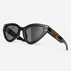 Black sunglasses — three-quarter view