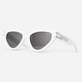 White sunglasses — three-quarter view