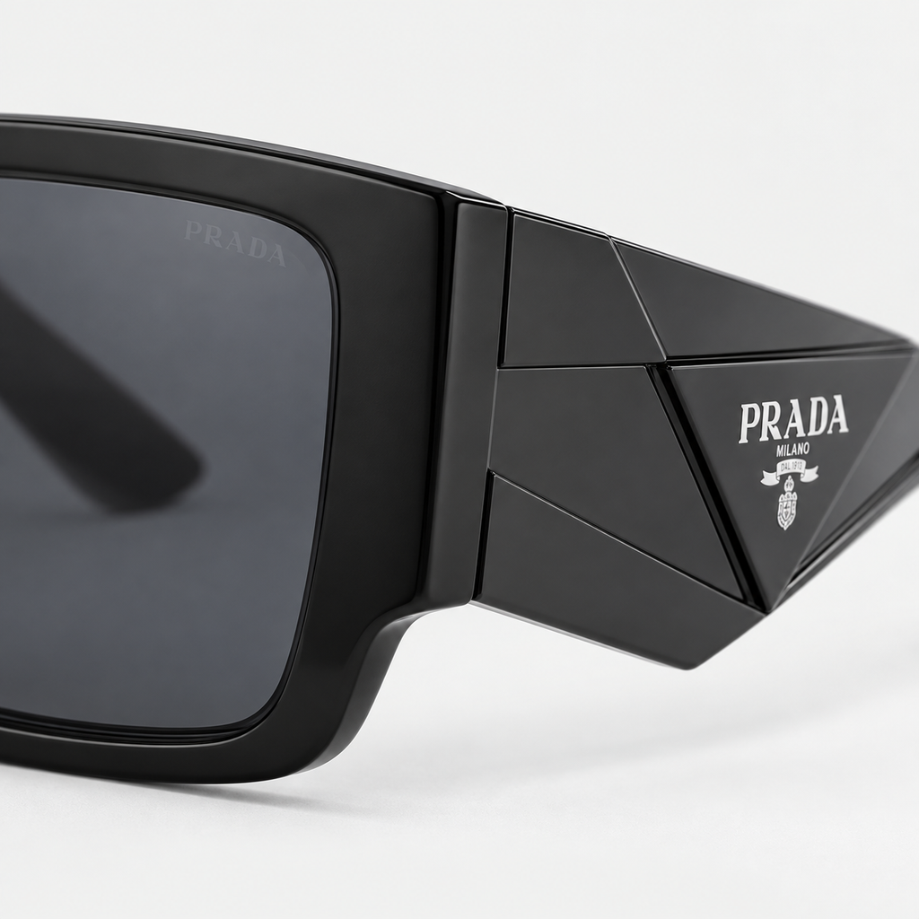 Prada 3220 Sunglasses — temple detail