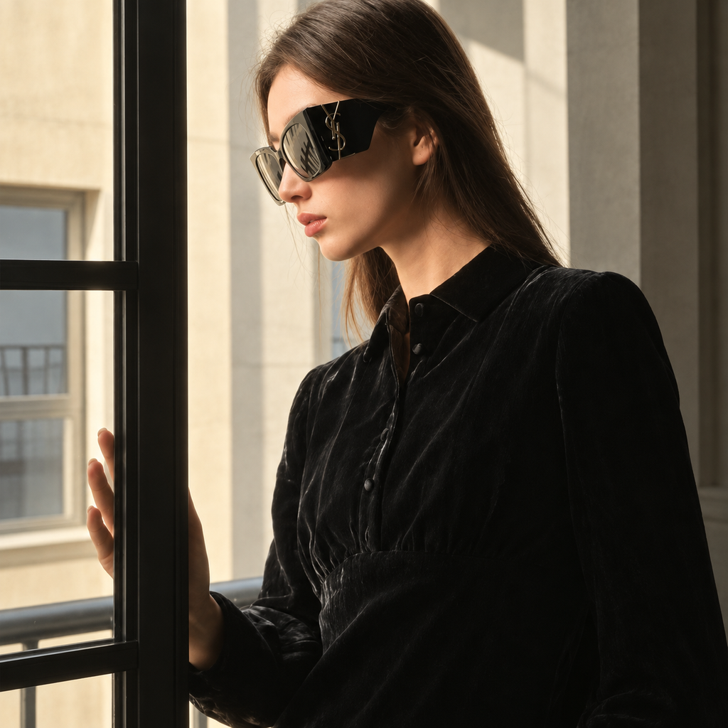 Saint Laurent Blaze SL Sunglasses — studio view 9