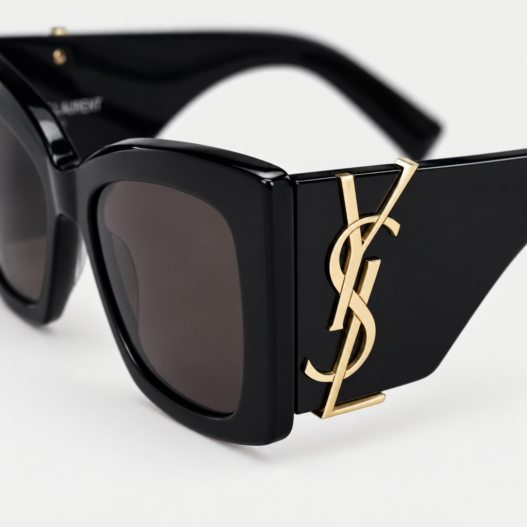 Saint Laurent Blaze SL Sunglasses — temple detail
