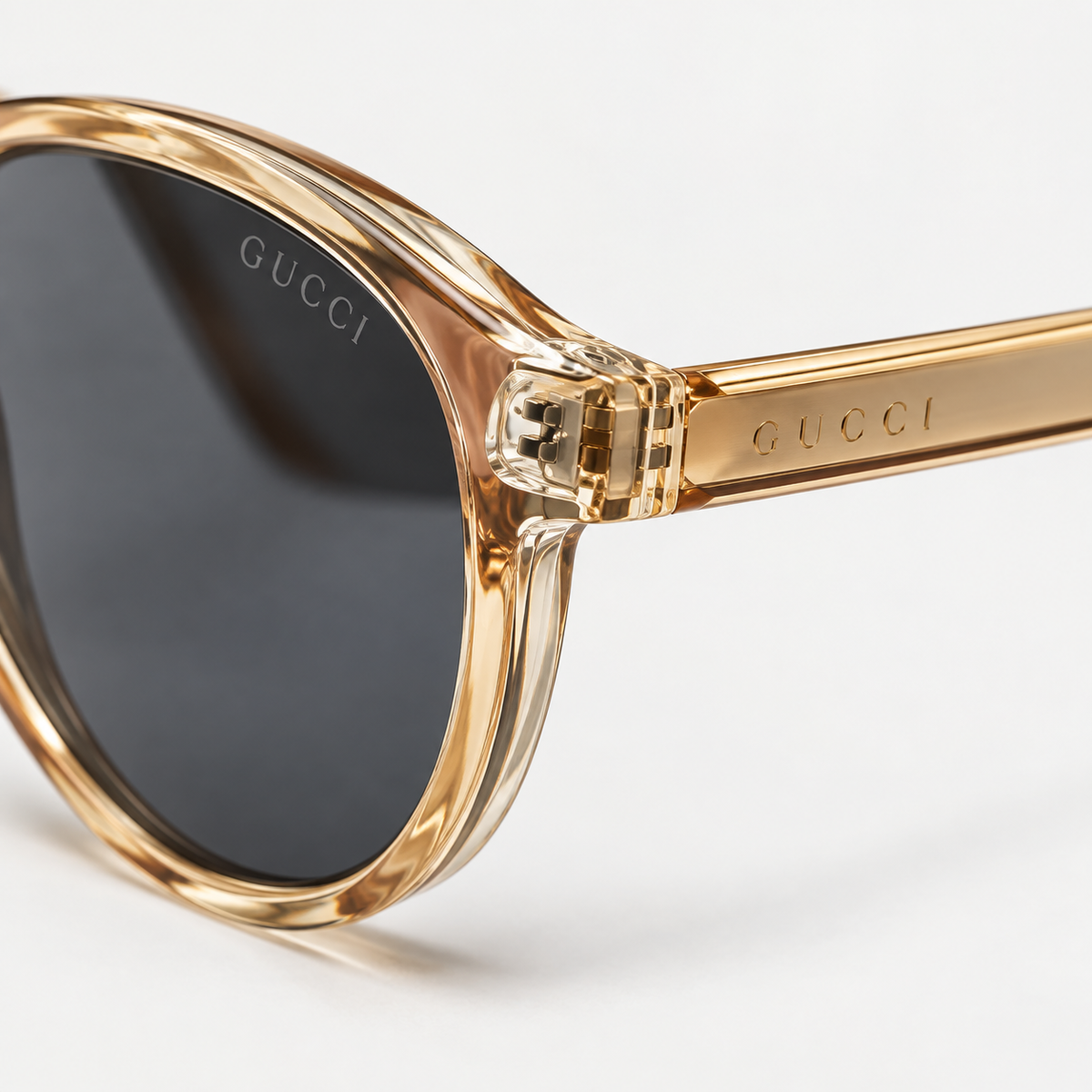 Gucci Square Sunglasses for Women — temple detail