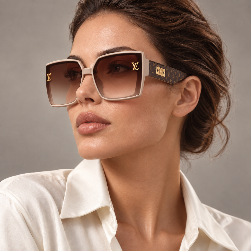 Louis Vuitton Ultra-Light Sunglasses for Women — editorial portrait