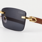 Cartier Square Sunglasses — temple detail