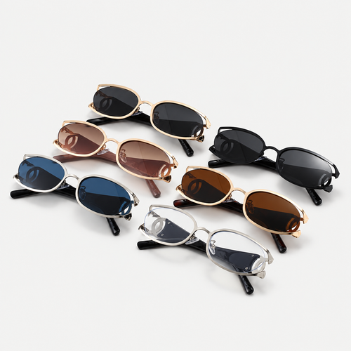 Chanel Logo Sunglasses — studio view 2