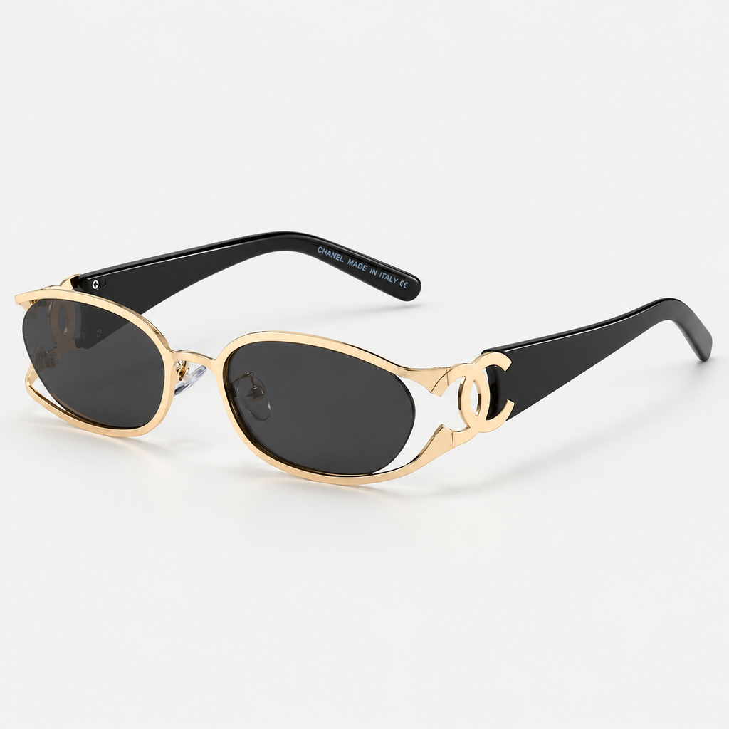 Chanel Logo Sunglasses — studio view 3