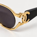 Chanel Logo Sunglasses — temple detail