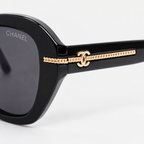 Chanel Vogue Sunglasses — temple detail