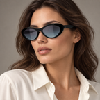 Chanel Cat Eye Sunglasses — editorial portrait