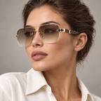 Louis Vuitton Véroux Sunglasses — editorial portrait