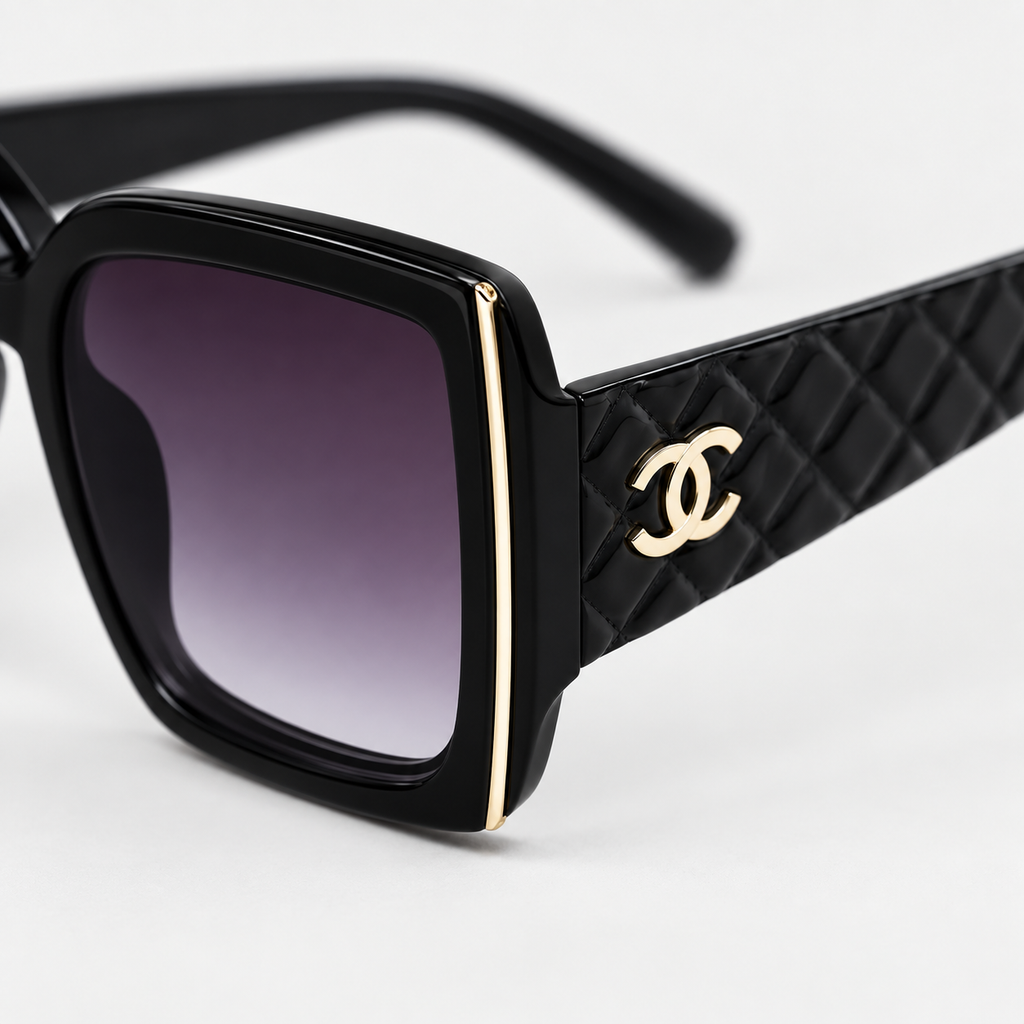 Chanel Square Sunglasses for Women — temple detail